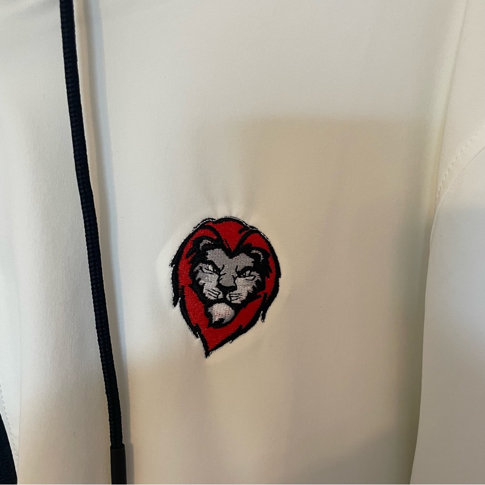 Under Armour White and Gray Warm Up Jacket with Lion Logo - Picture 3 of 7
